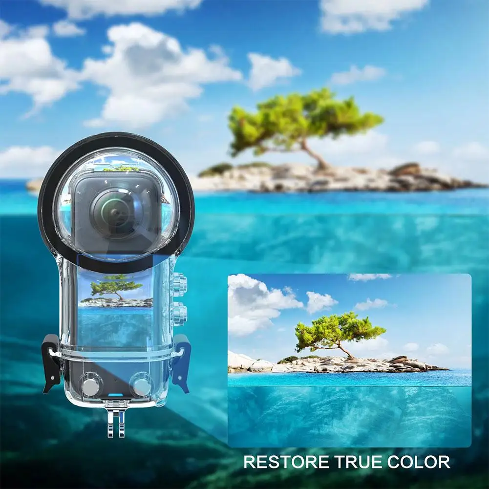 

For Insta360 X4 Panoramic Camera Diving Case Insta360 Camera X4 Action Case Diving High Accesssories 2024 Waterproof Qualit R3U6