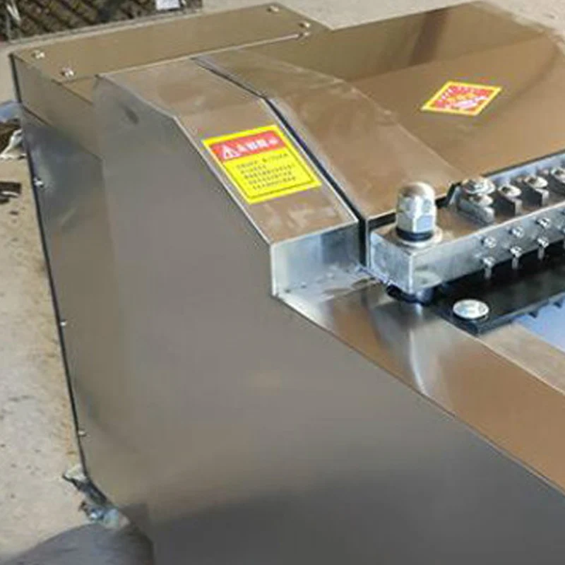 ماكينة تقطيع مكعبات كبيرة طازجة كهربائية 220 فولت/380 فولت ماكينة تقطيع نرد الدجاج بالكامل