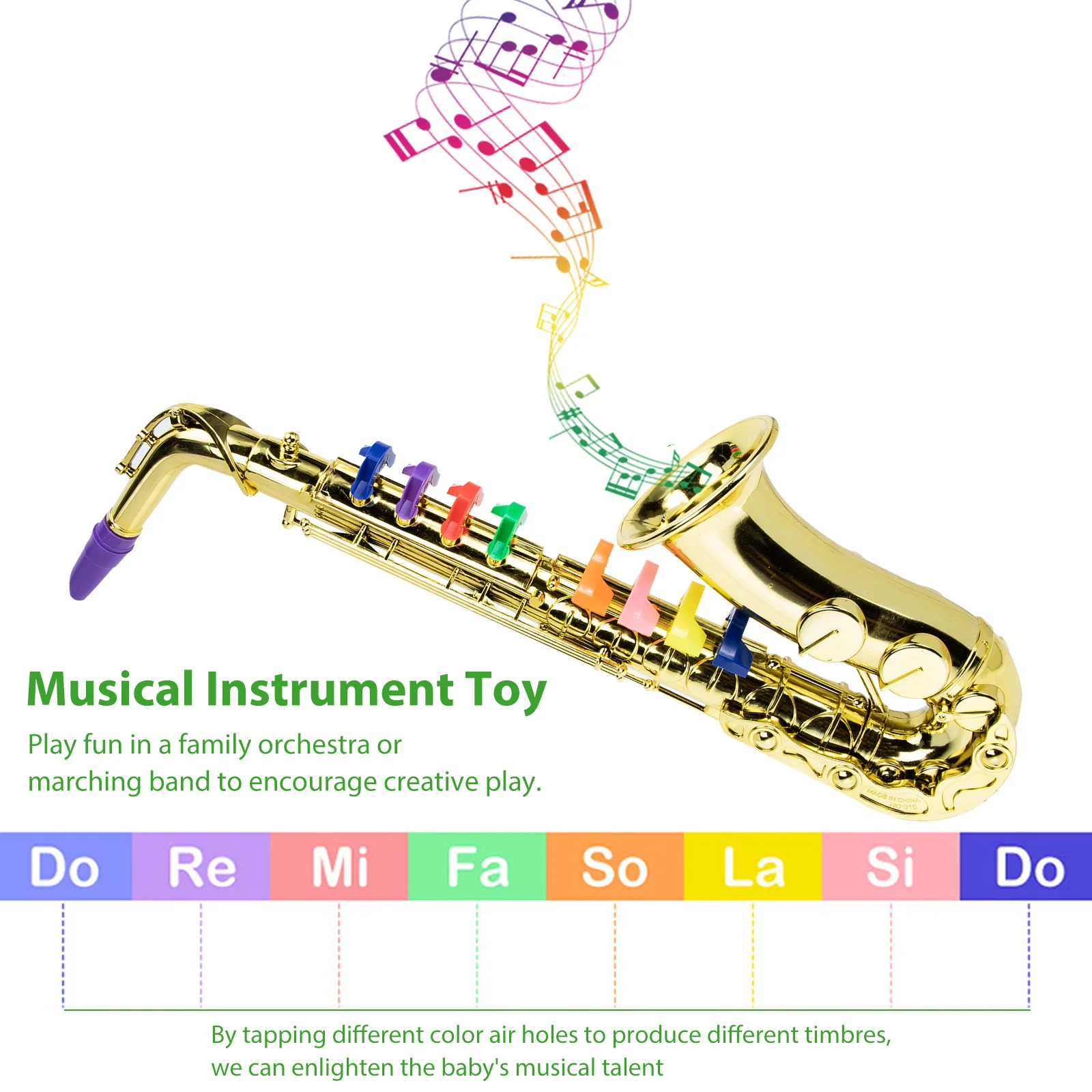 Sax Speelgoed Kinderen Plastic Saxofoon Muziek Muziekinstrument Kinderen Peuter