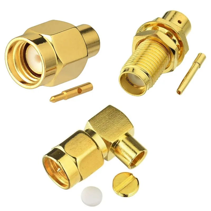 

RF coaxial connector SMA male female connector SMA-JB3 is suitable for RG402/RG141 semi steel and semi flexible cables