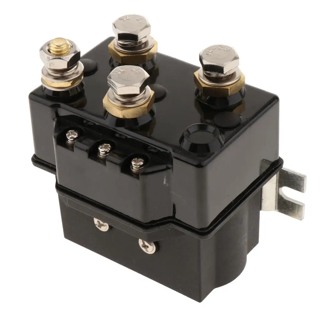 24V ATV UTV relé solenoide cabrestante contratista, solenoide de cabrestante para cabrestante de vehículos 4x4, accesorios de cabrestante eléctrico