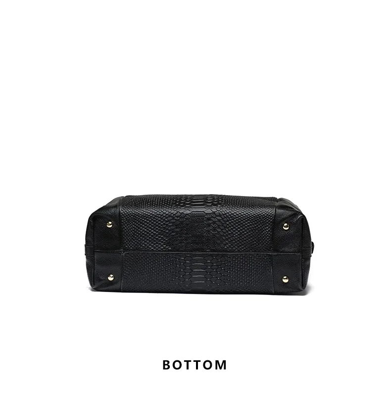 Aidrani Fashion Damenhandtasche aus Rindsleder, große Kapazität, vielseitige Umhängetasche mit Schlangenmuster für stilvolle Aufbewahrung. – Detail 9