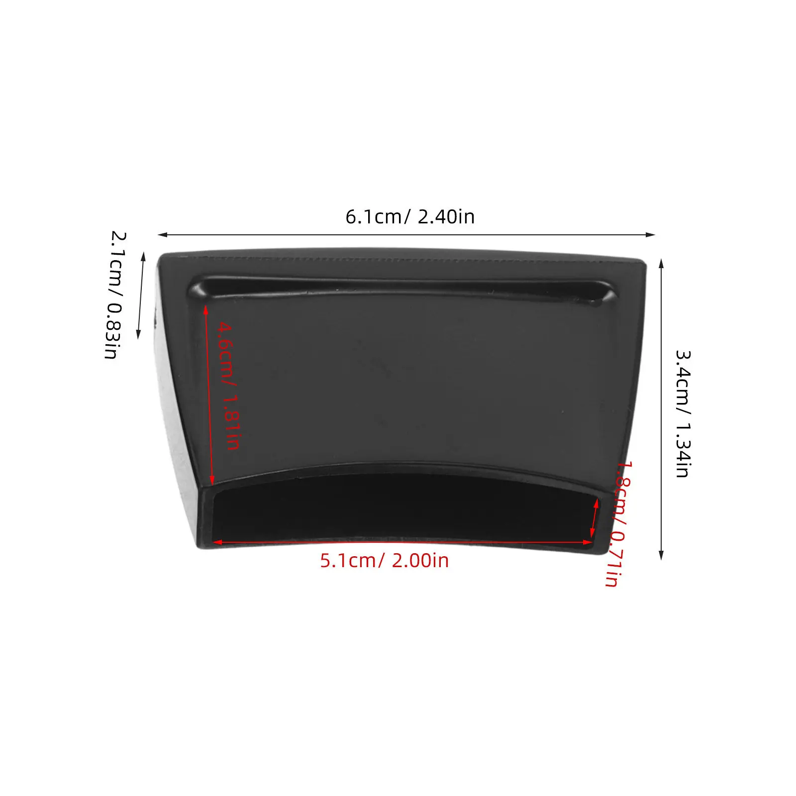 Pot short side handles for household users, improving grip stability, Bakelite, 4 pcs, stainless steel fastener