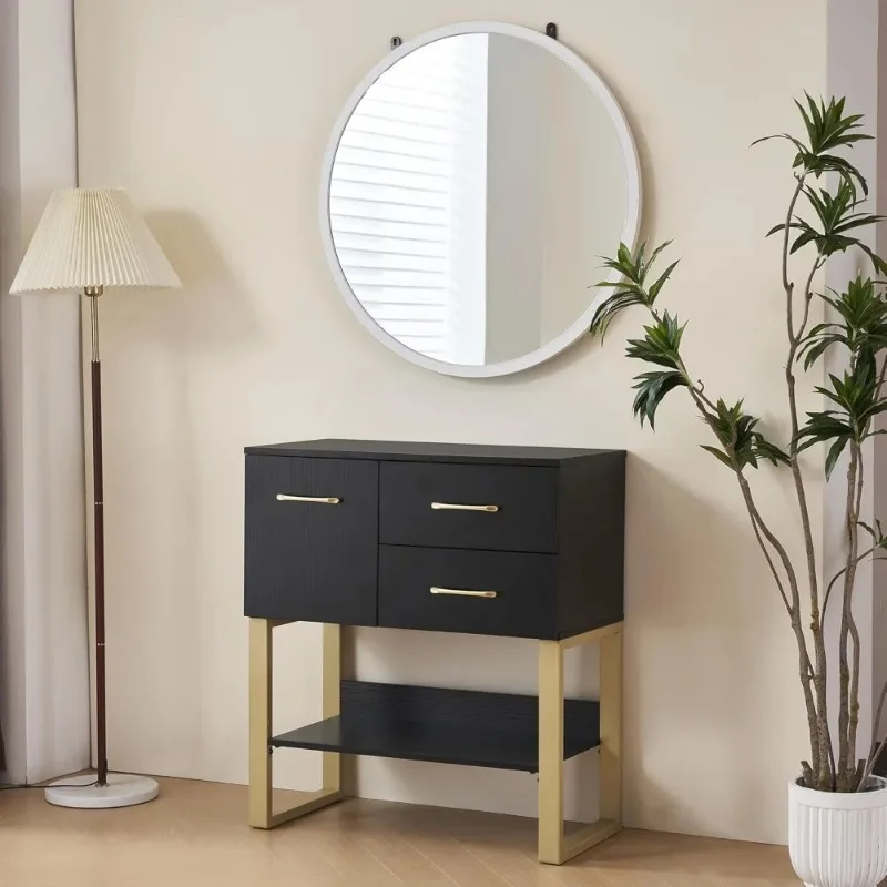 Beauty Barber Station, Spa Wall Mount Storage Cabinet, Styling Salon Equipment for Hair Stylist, Bathroom Dresser with Drawers