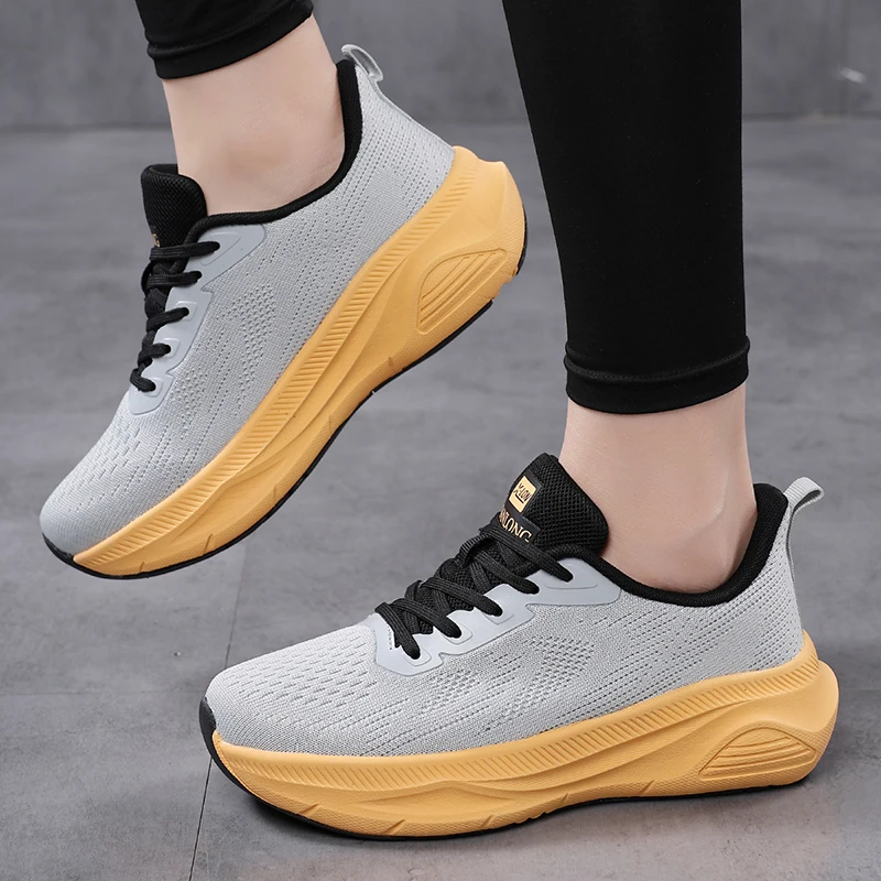 

Women's Lightweight Soft-Sole Running Shoes - Breathable Non-Slip Marathon Walking Sneakers Travel Casual Sports Shoes