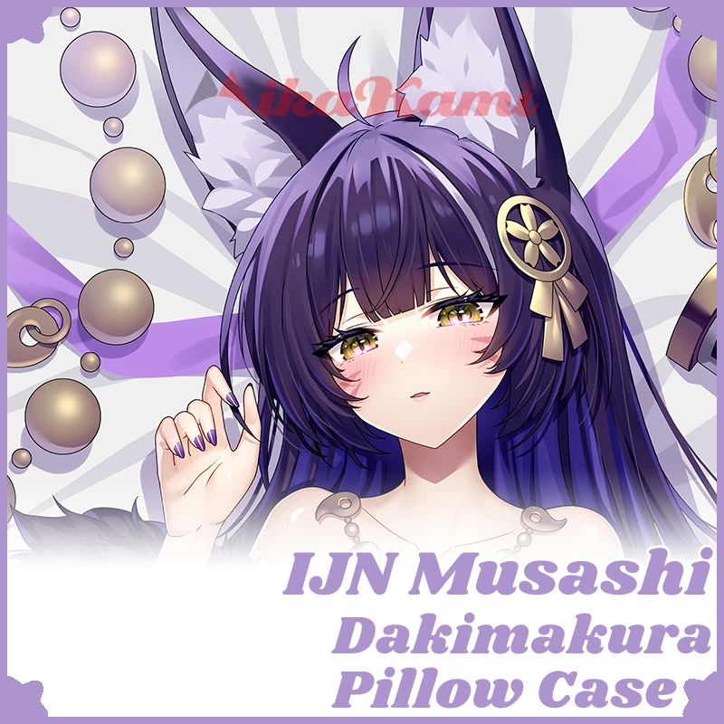 

IJN Musashi Dakimakura Azur Lane Game Pillow Case Hugging Cushion Cover Full Body Pillowcase Home Bedding Decor Otaku Gift
