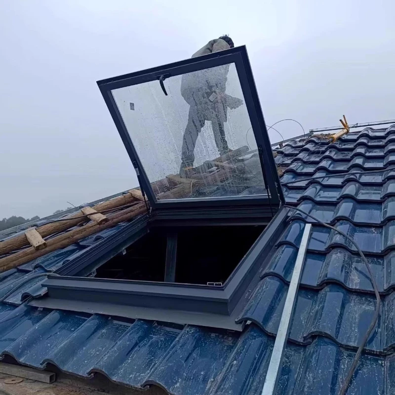 Aluminum seamless welding sunroof, daylight shaft sunroof, sloping roof drainage panel sunroof
