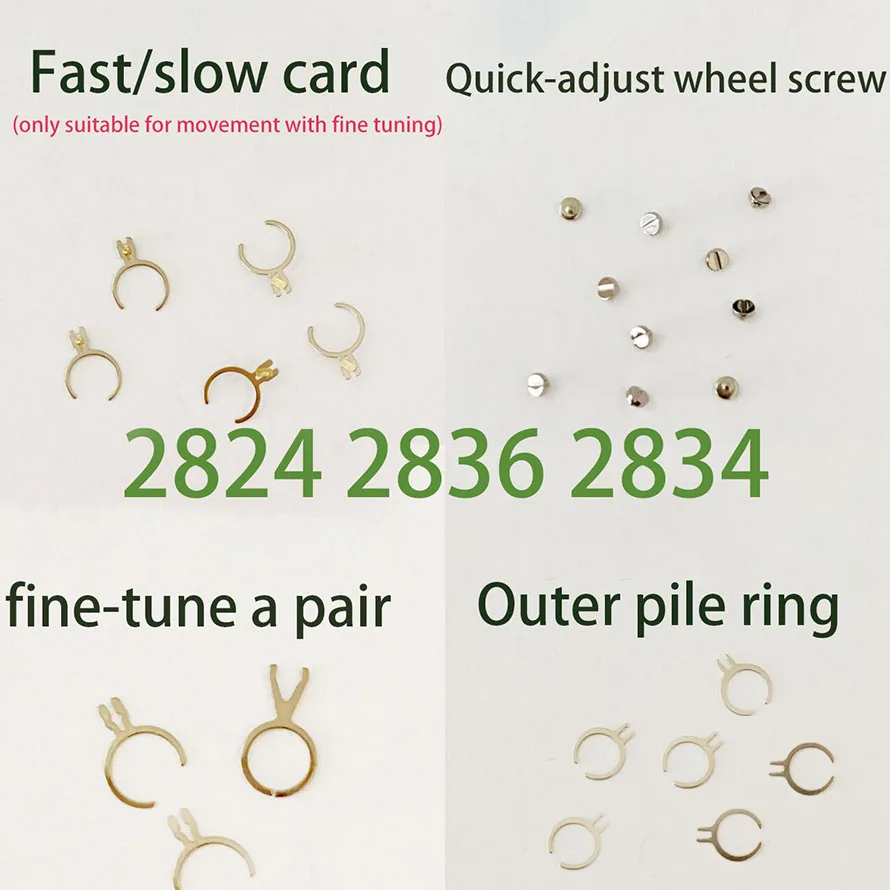 

Applicable to 2824 2836 movement speed card outer pile ring fast adjustment wheel screw fine-tuning card (new) watch movement ac