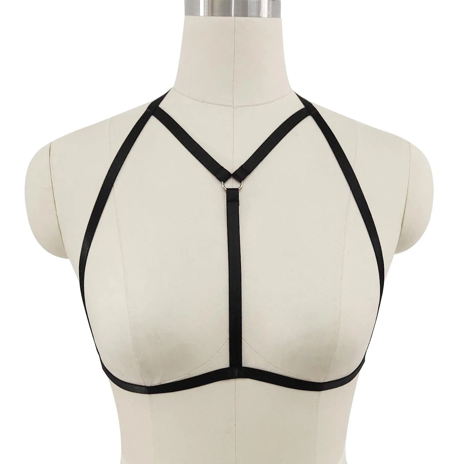 

Womens Bondage Body Harness Bra Crop Top Cage bra Sexy Lingerie Punk Goth Lingerie Fetish Rave Wear Corset Body Cage