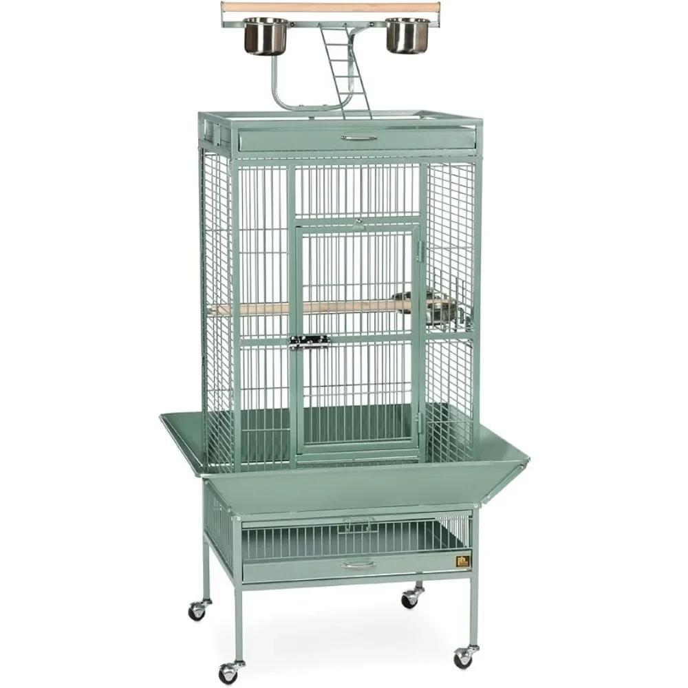 

Bird Cage, Forged Iron Selected Bird Cage 3152SAGE Sage Green, 24 Inches By 20 Inches By 60 Inches, Bird