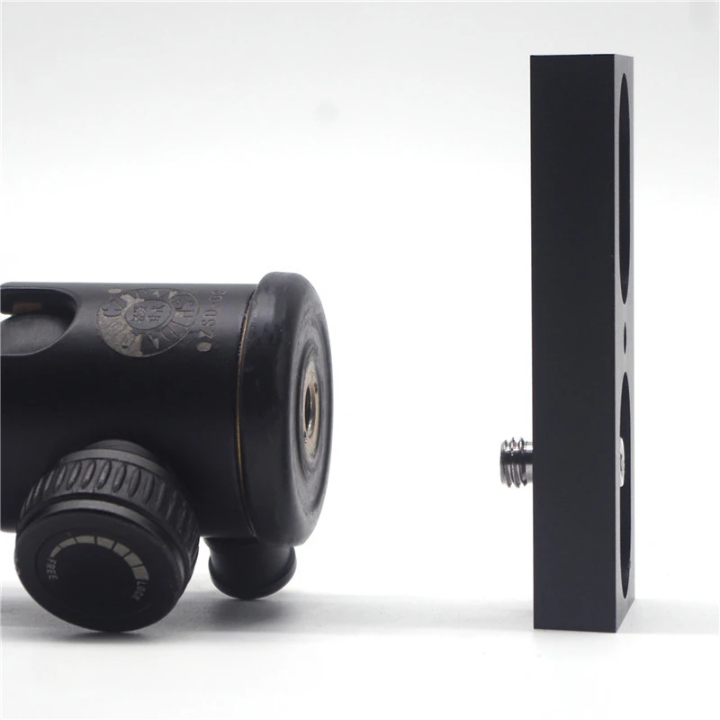 10Cm lightweight 75-degree dovetail plate, connected to equatorial instrument camera tripod small black 1/4 threaded hole