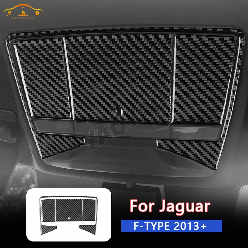 Carbon Fiber For Jaguar F-TYPE 2013-2022 Moulding Reading Lamp Panel Sticker