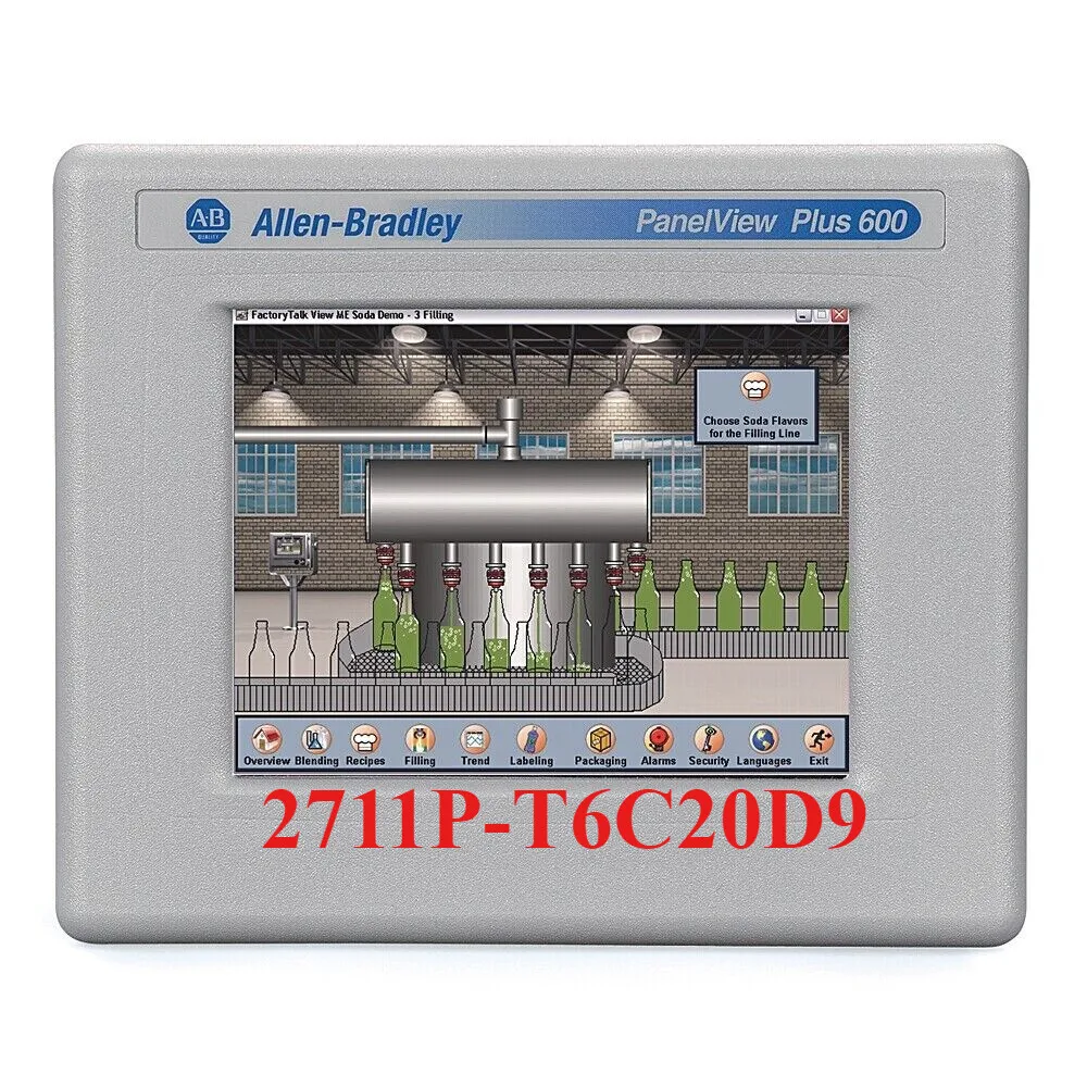 

New 2711P-T6C20D9 A PanelView Plus 600 Touchscreen 2711P-T6C20D9 Factory Sealing