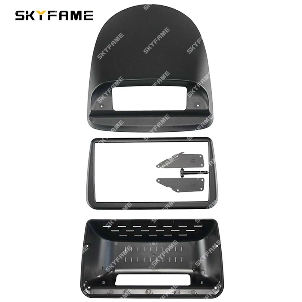 Skyfame อะแดปเตอร์แผงหน้าปัดรถยนต์สำหรับวิทยุระบบแอนดรอยด์ชุดแผงหน้าปัดรถยนต์ Renault Clio 3