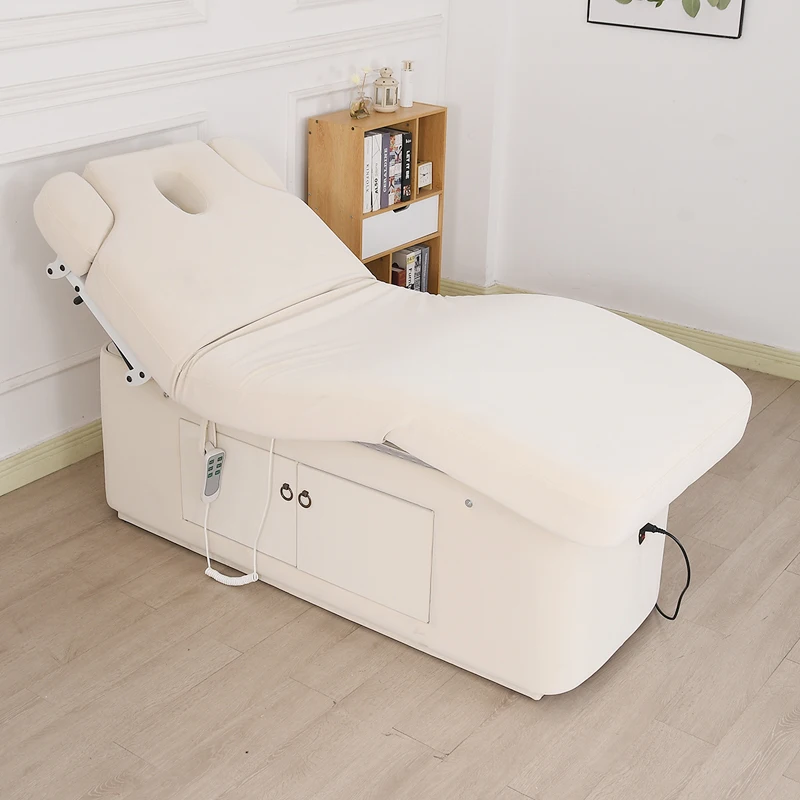 Beauty bed latex solid wood beauty salon special constant temperature heating SPA massage