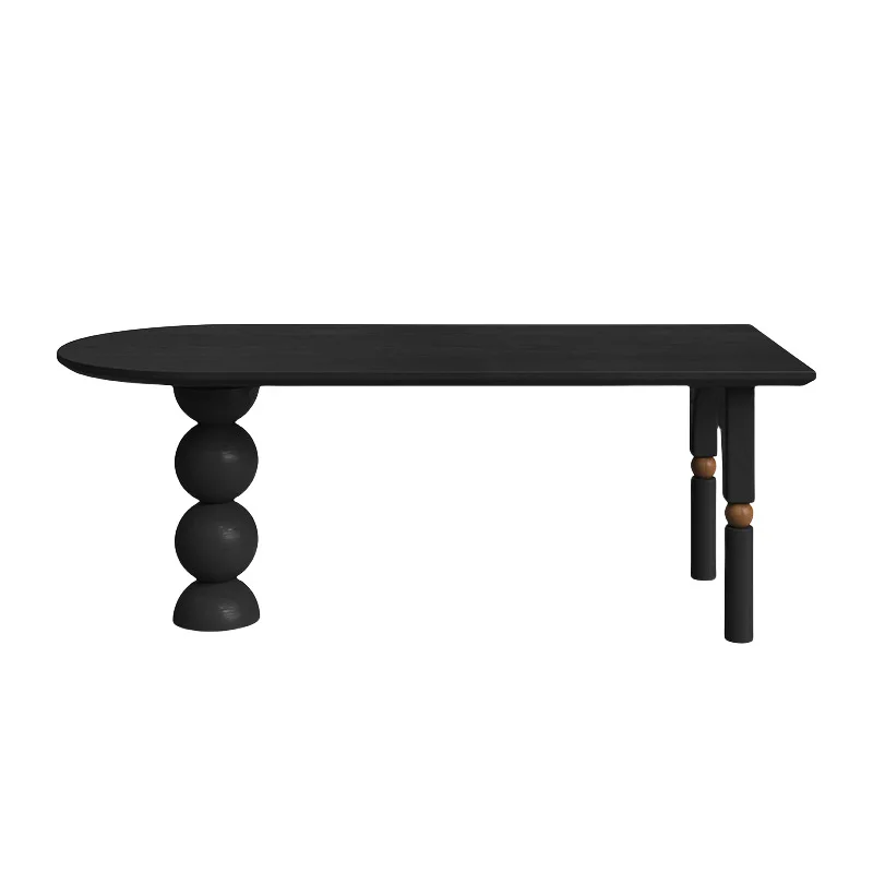

Retro restaurant table and chair small apartment medium ancient style solid wood dining table and chair combination