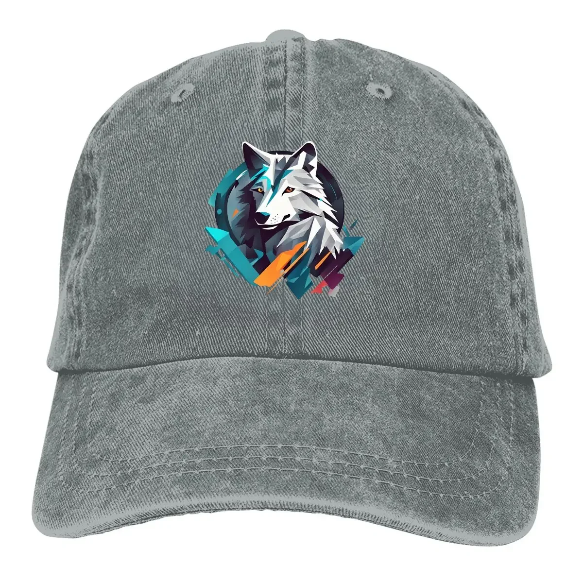 Bonés snapback ajustáveis para homens e mulheres, bonés de beisebol estilo lobo selvagem, proteção viseira, todas as estações