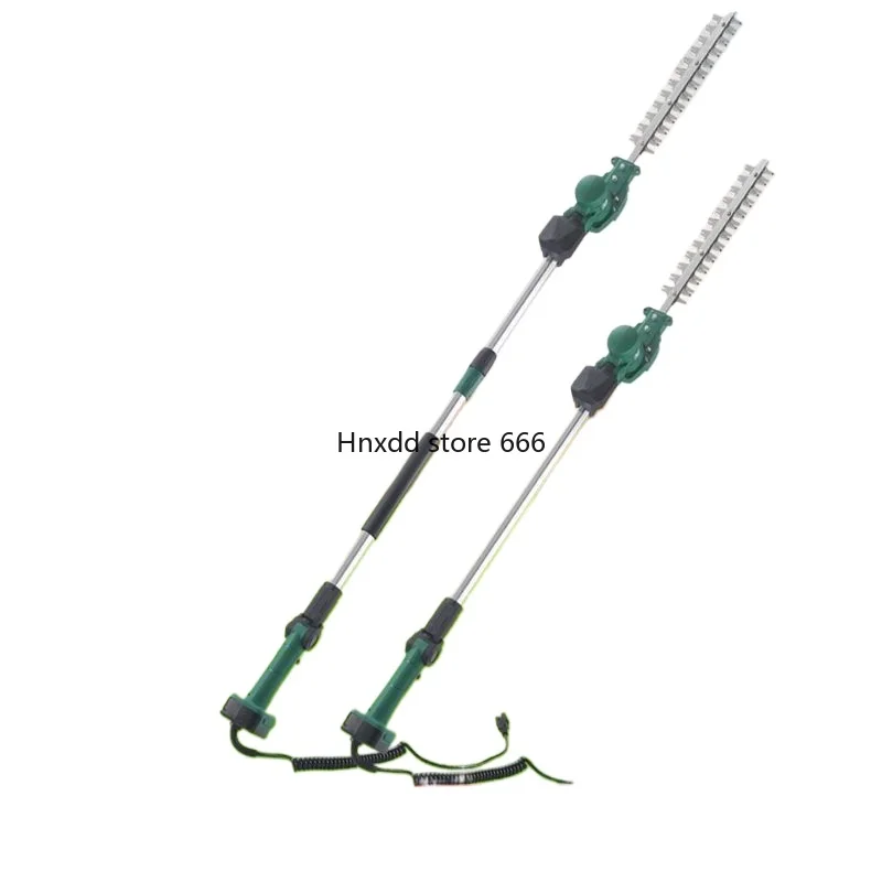 Extended electric high branch hedge trimmer arc trimmer