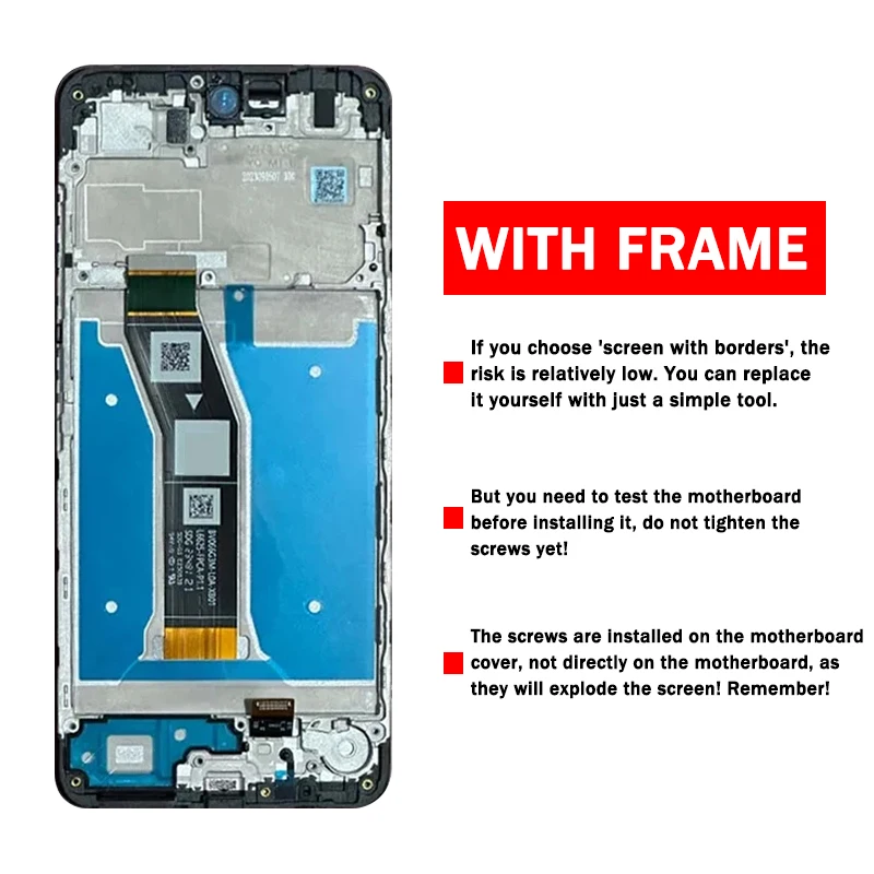 6.56“AAA+ For Motorola Moto G04 LCD XT2421-2 Display Touch Panel Digitizer For Moto G24 XT2423-2 LCD For G24 Power Display