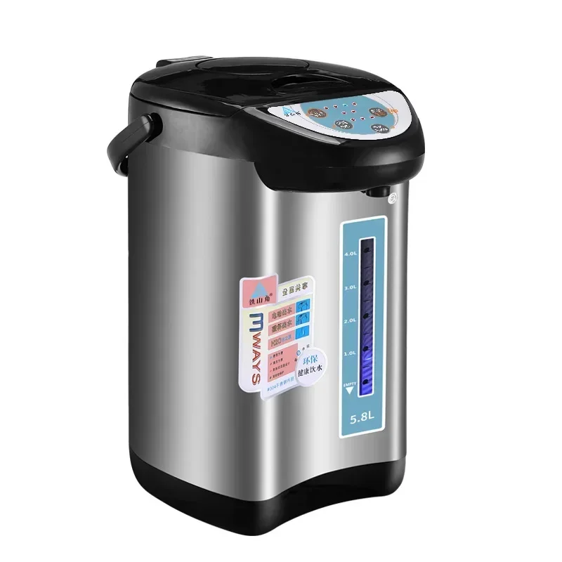 زجاجة مياه كهربائية TSJ من الفولاذ المقاوم للصدأ ، أوتوماتيكية بالكامل ، معزولة ، غلاية مياه مغلية ، موزع مسحوق حليب رغوي