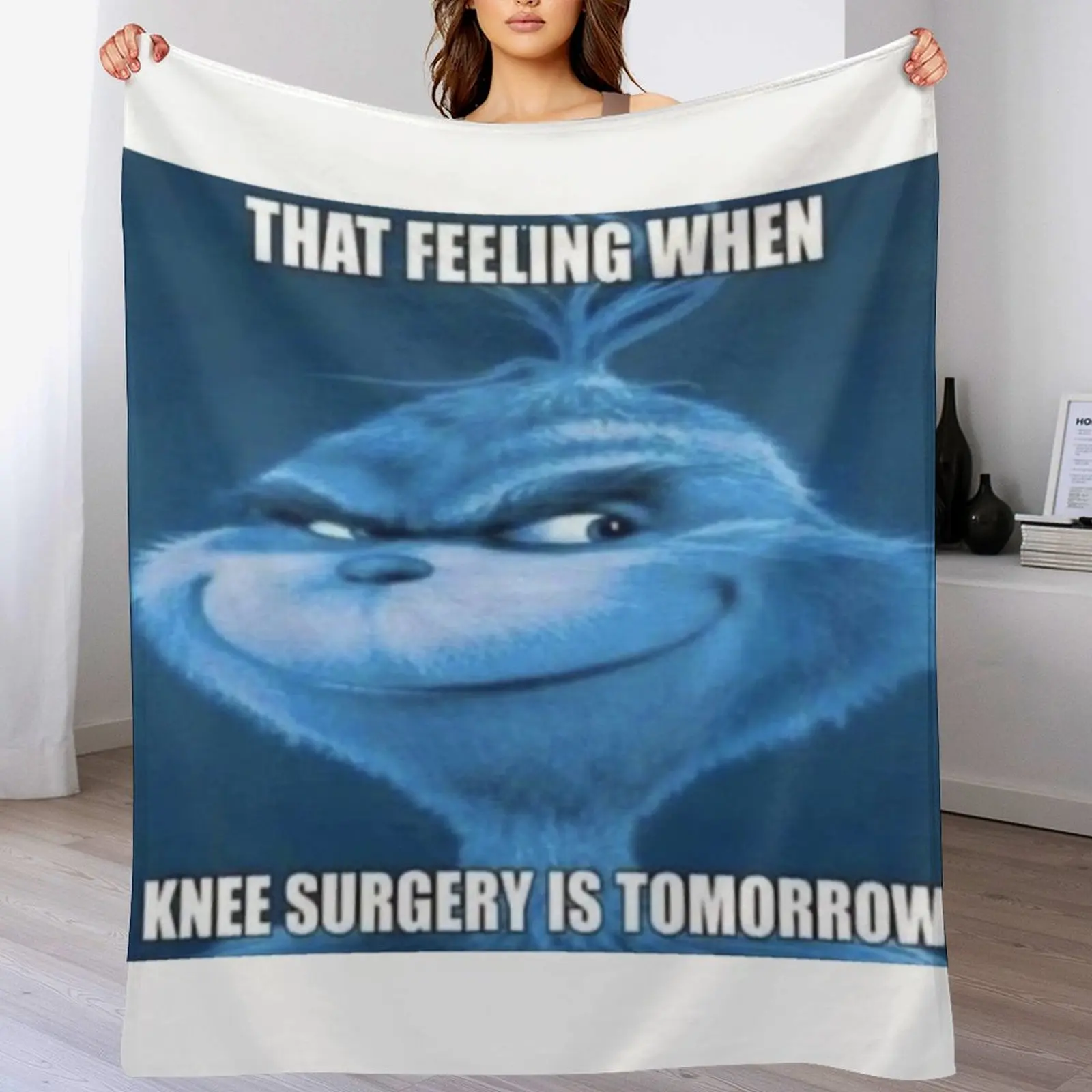 Knee Surgery Tomorrow Throw Blanket Lightweight Warm Blanket for Travel Camping