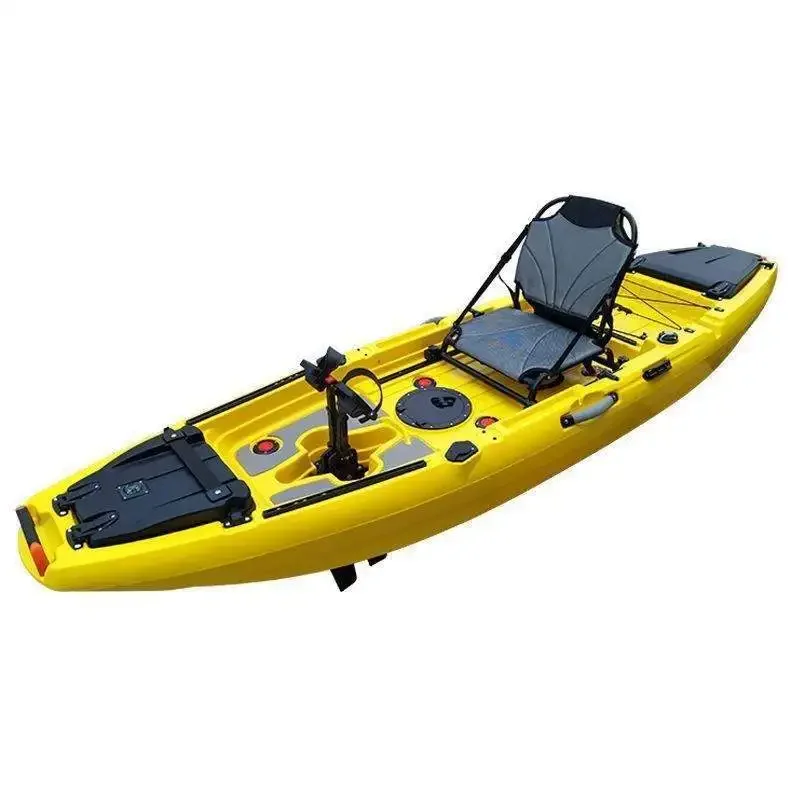 Water pedal boat, plastic rotomolded kayak