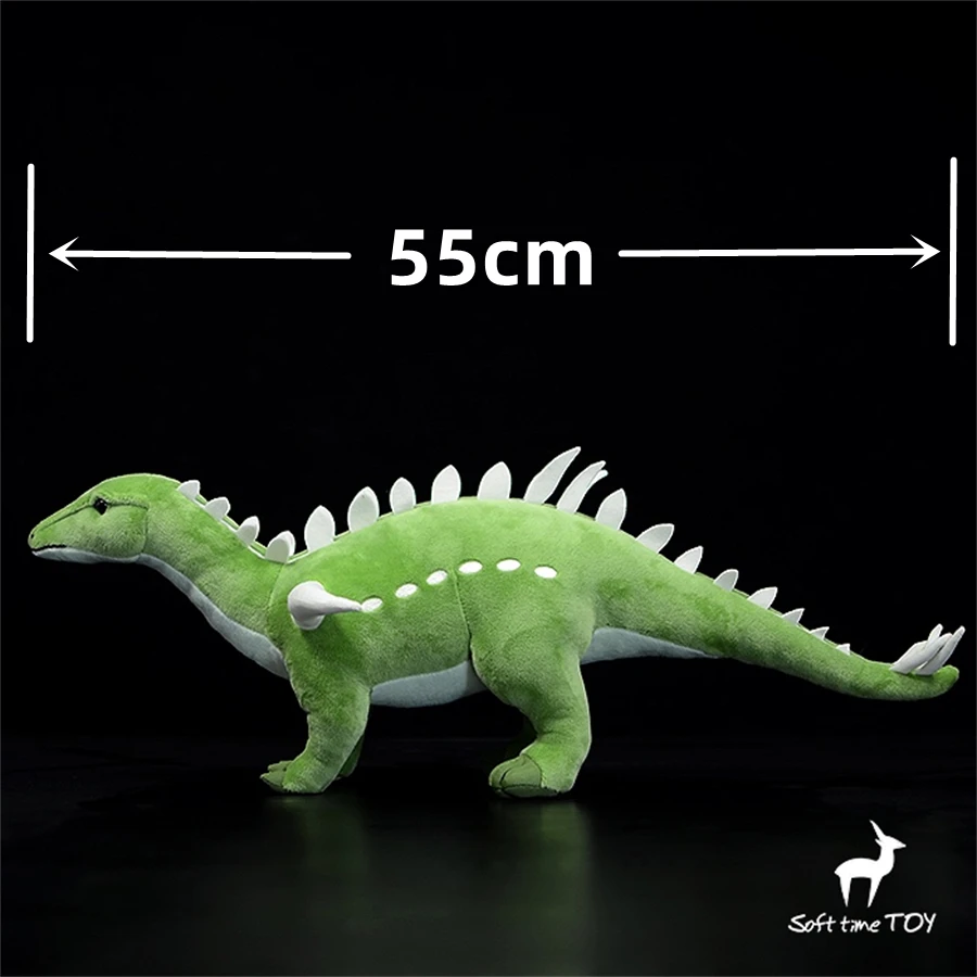 Kentrosaurus High Fidelity Anime Cute Dinosaur Plushie Jurassic Plush Toys Lifelike Animals Simulation Stuffed Doll Kawai Toy