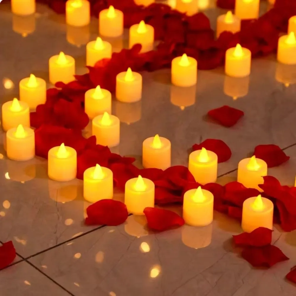 Tragbare Weihnachtssimulationskerze, LED-Layout, Requisiten, Kerzen, flammenlose Weihnachtsdekorationen, elektronisches Kerzenlicht