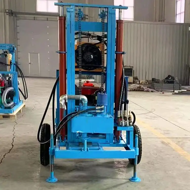 

Customized Diesel Hydraulic Wheel-Type Portable 100-200m High Efficiency Anti-Skid Drilling Machine Water Well Drilling Rig