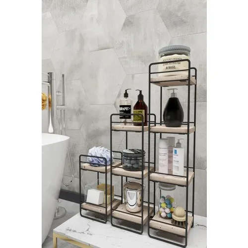 

Natural Wood Pine Tree Decorative Bathroom Rack 3 PCs Set Bathroom Rack Adjustable Lux Bathroom Racks 26x14cm 43x14cm 60x14cm