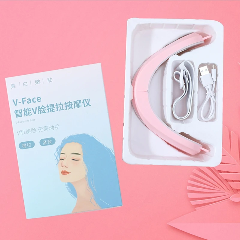 V Line Face Lifting Double Chin Face Slimmer Machine Microcurrent EMS Led Light Therapy Lift Tool Drop Shipping