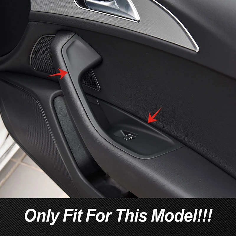 Stainless Steel Window Glass Lifting Buttons Frame Decoration Cover Trim For Audi A6 C7 2012-2018 LHD Car Styling Interior