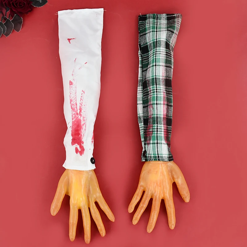 

1pc Halloween Prop Fake Hand Simulated Prosthetic Arm DIY Prank Horror Trick Prop Halloween Party Decoration Supplies