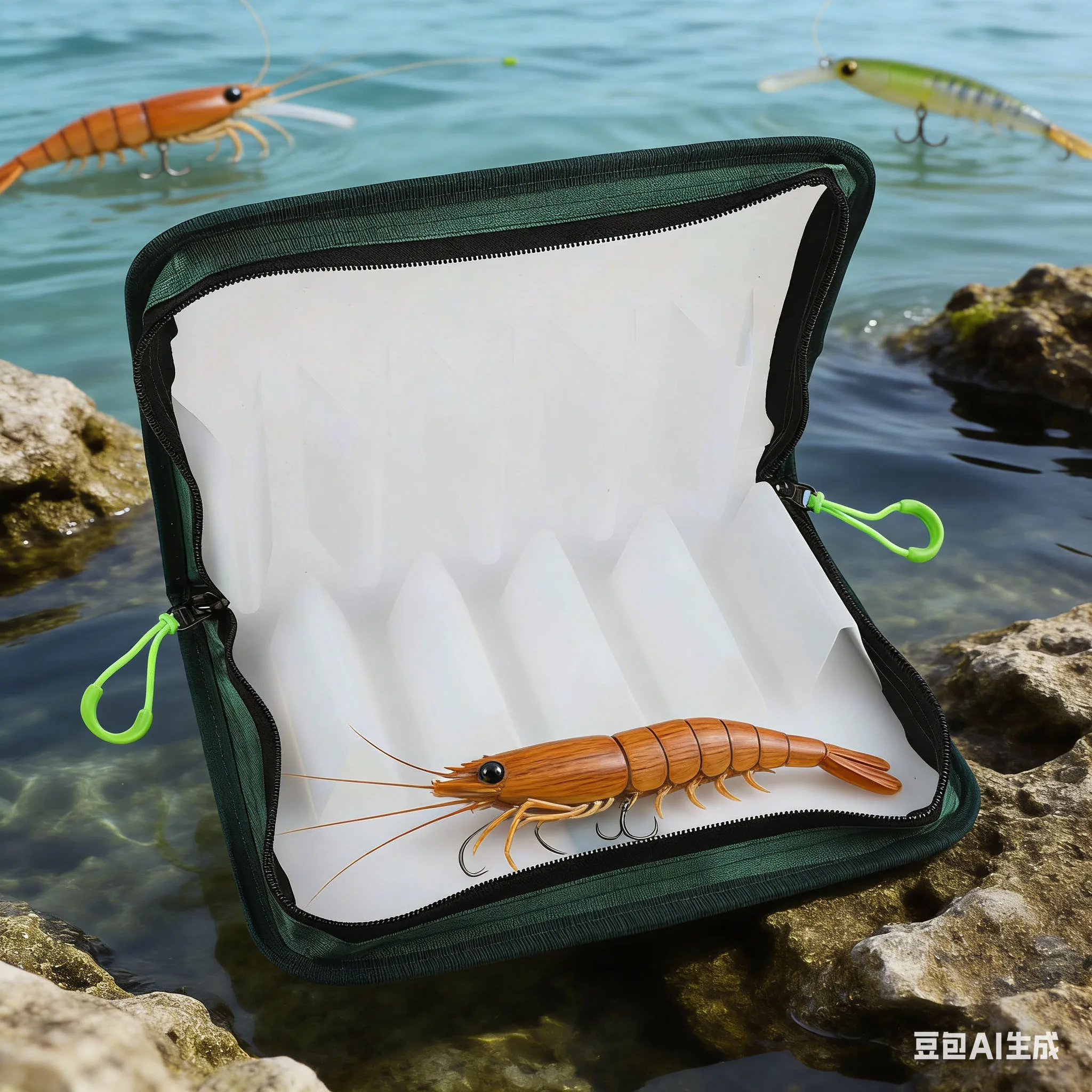 

Водонепроницаемая сумка для рыболовных приманок из АБС-пластика с жестким корпусом, защита от повреждений крючков, для хранения приманок в виде деревянных креветок, коробки для рыболовных снастей, сменные аксессуары