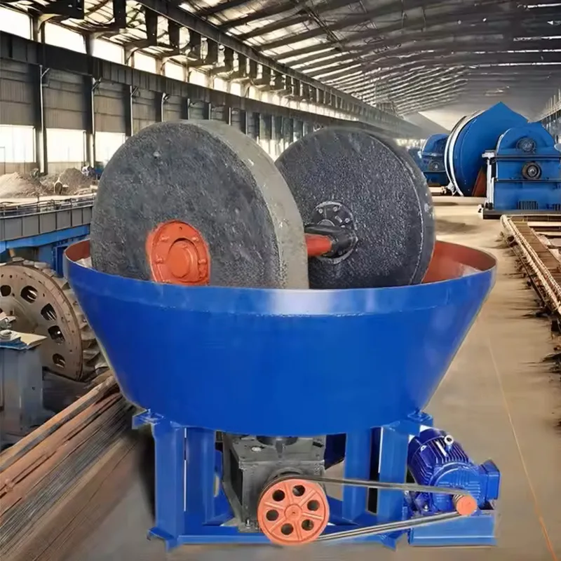 

New Type Double Wheels 1500 Mining Hinery Gold Milling Hine Wet Pan Grinding Mill