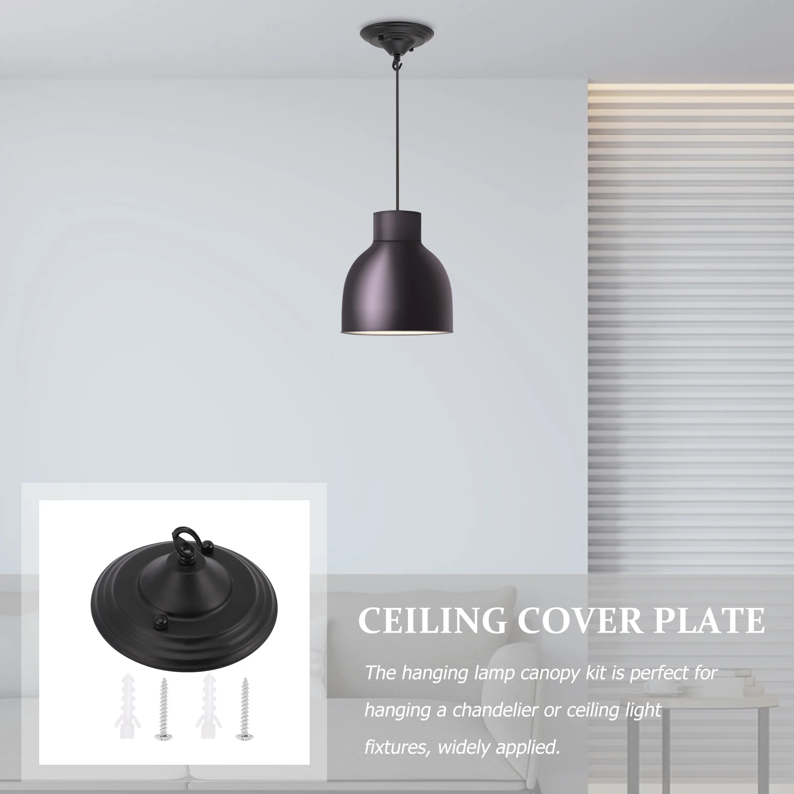 

1 Pcs Durable Thick Ceiling Light Holder Plate Chandelier Hook Canopy Light Fixture Accessory