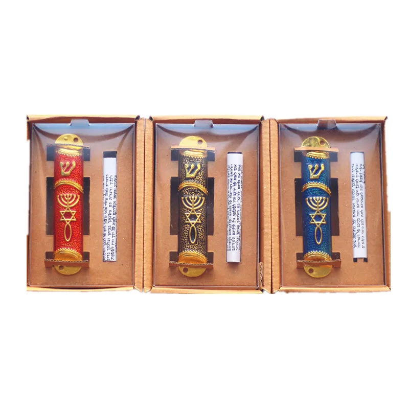 Mezuzah Case Home Decoration Messianic Hanukkah Gift Church Utensils Menorah Jewish Door Decor