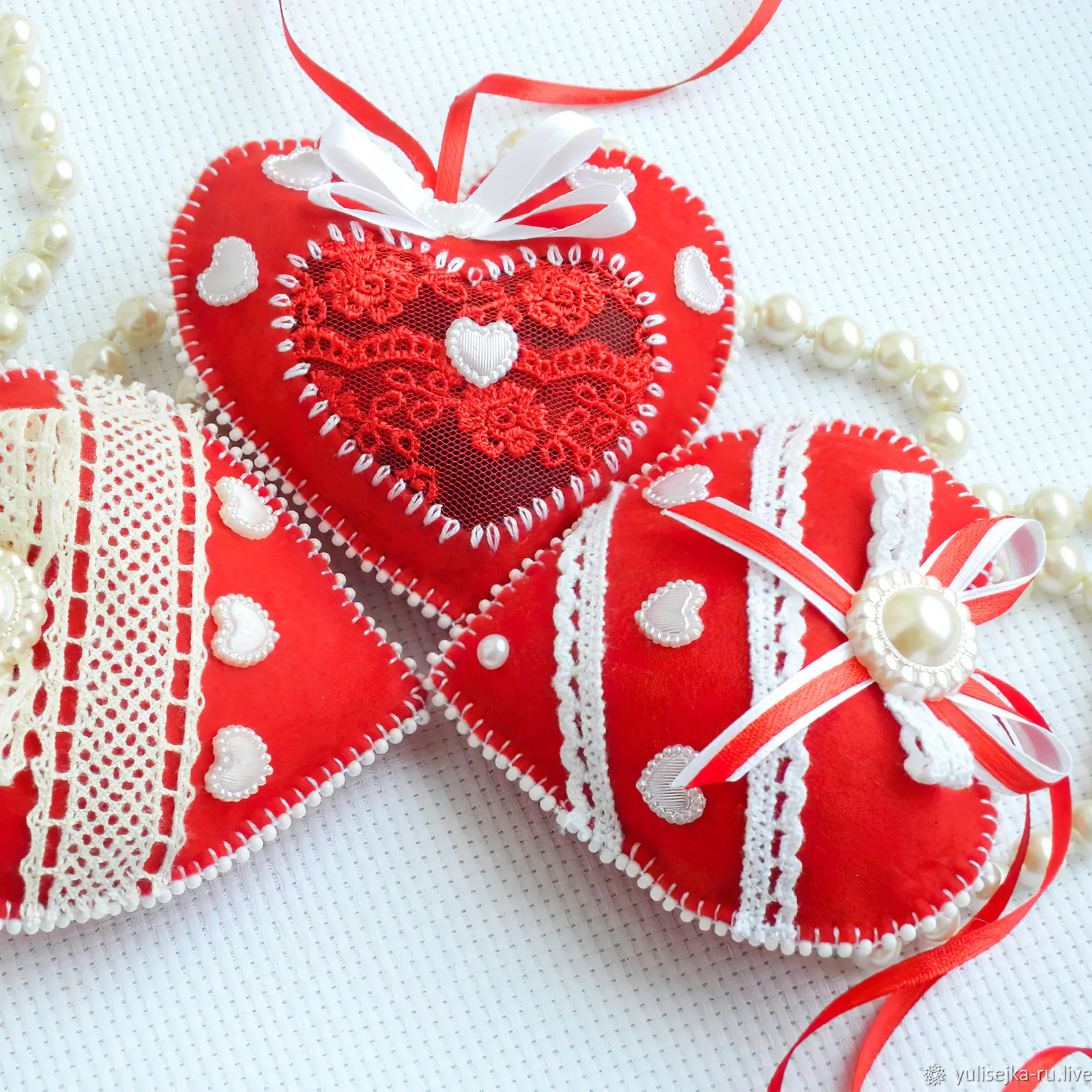 Art Craft Love - 10Pcs Foam Hearts Love Heart Shaped
