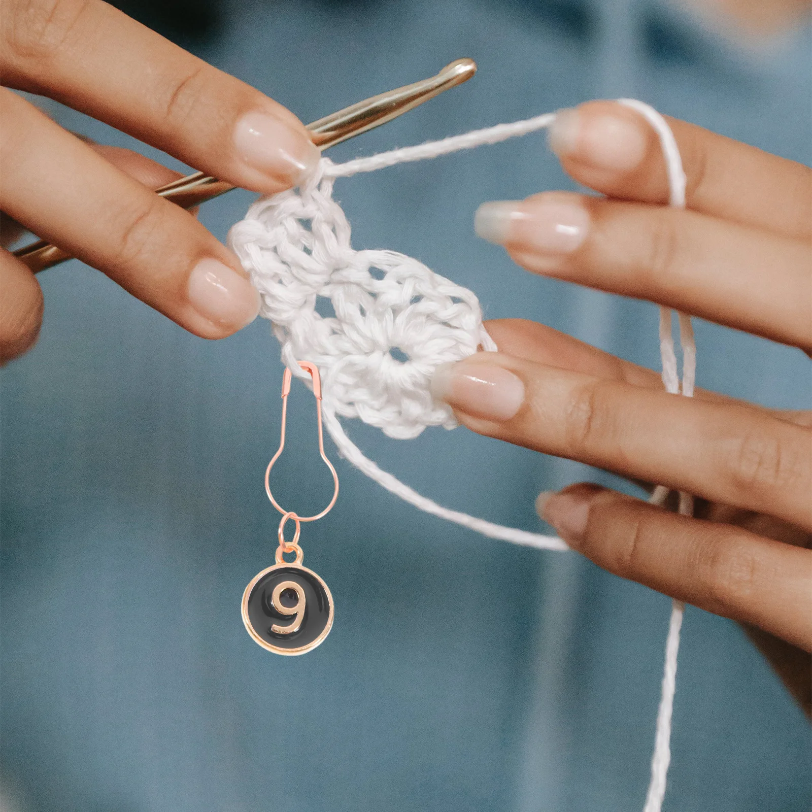 

10pcs Knitting Tools Row Counter Stitch Marker Alloy Multifunctional Needle Count Recorder For Crochet Home Diy Crafts Sewing