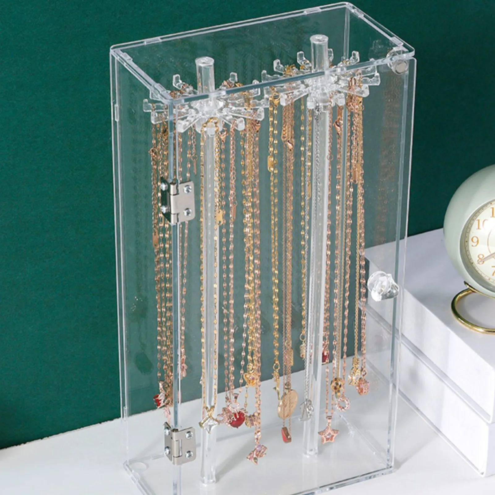 presentoir-rotatif-en-acrylique-pour-colliers-avec-24-crochets-et-plateau-inferieur-en-tissu-pour-l'organisation-de-bagues-boucles-d'oreilles-et-bijoux-–-transparent