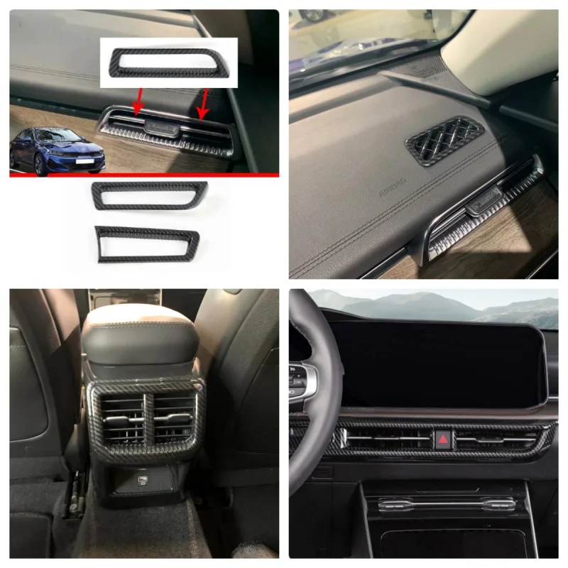 For Kia K5 Optima 2020-2022 Car Air Condition Outlet Vent Cover Trim Decor Frame Accessories