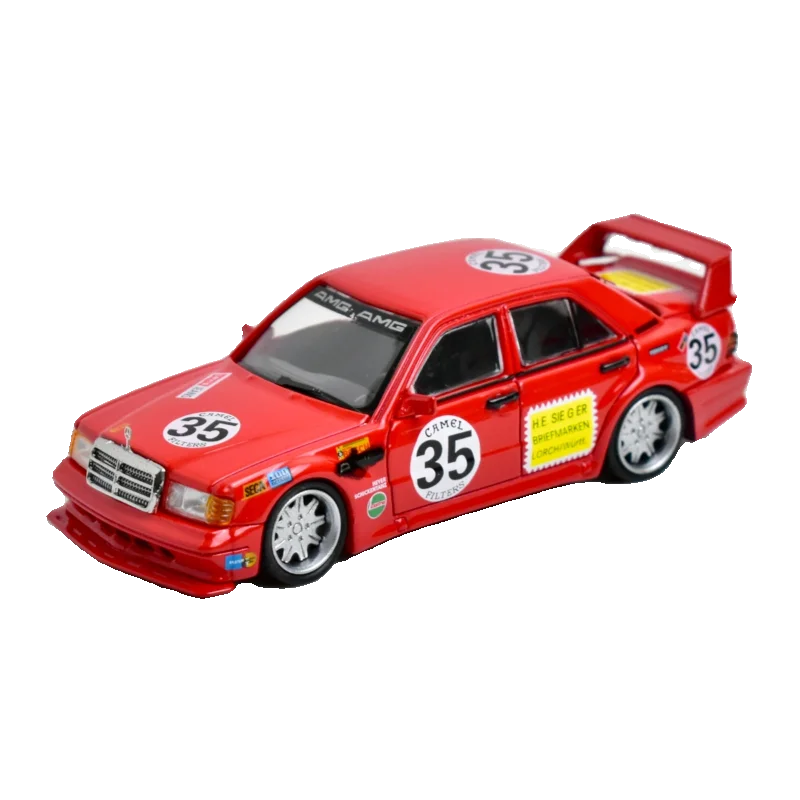 LMLF 1:64 190E W201 2.5-16 Evo Rood Varken 35 #   Gegoten modelauto