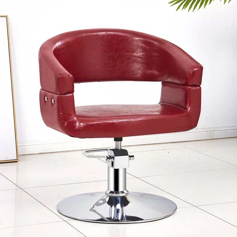 

Retro Modern Luxury Barber Perm and Dye Chair Esthetician Stool Professional Chair Ergonomic Swivel Taburete Salon Furnitur