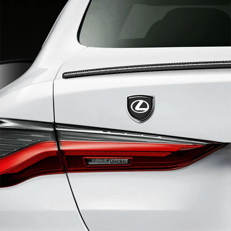 1Pcs Emblem Pelindung Pintu Mobil Logam Stiker Badge Bodi Mobil Untuk Lexus NX IS 250 RX GS UX RX300 RX350 CT200H GX460 ES LX Fsport GX