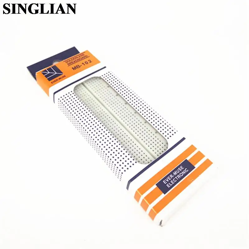 Breadboard Parts MB102 830 Point 400 Holes Bread board Kit Special Power Module Compatible With 5V 3.3V 65PCS Jumper Wire Cable 