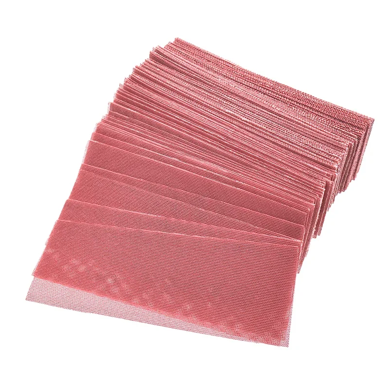

10 sheets 70x198mm Mesh Sanding Sheet Sandpaper Strips Flocking 80-600 Grit Hook Loop Sandpaper Strips