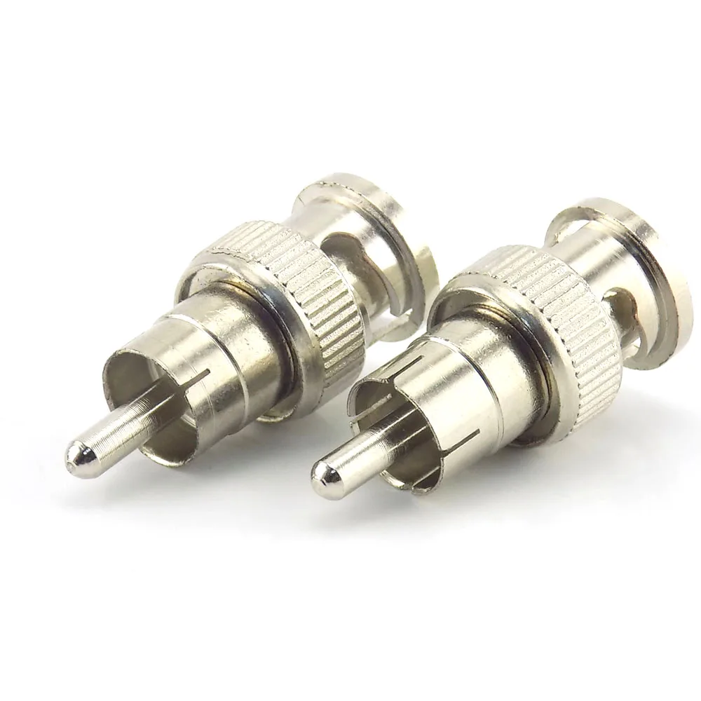 5 Stuks Rca Mannelijke Naar Bnc Connector Mannelijke Adapter Voor CCTV Surveillance Ip Camera Video Balun Poe Splitter Beveiligingssysteem