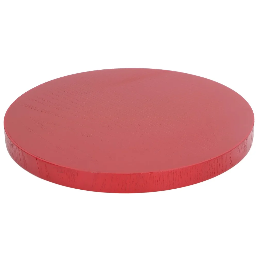 Traditional Wood Serving Tray Smooth Surface Solid Build Snack Plate Polished Practical Fruit Board Living Room