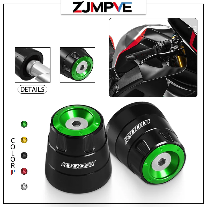 

For Z1000 Z1000SX Ninja1000 NINJA1000SX VERSYS1000 Motorcycle Handle Bar Grips Cap Handlebar Ends Handle Plugs Counterweight Cap