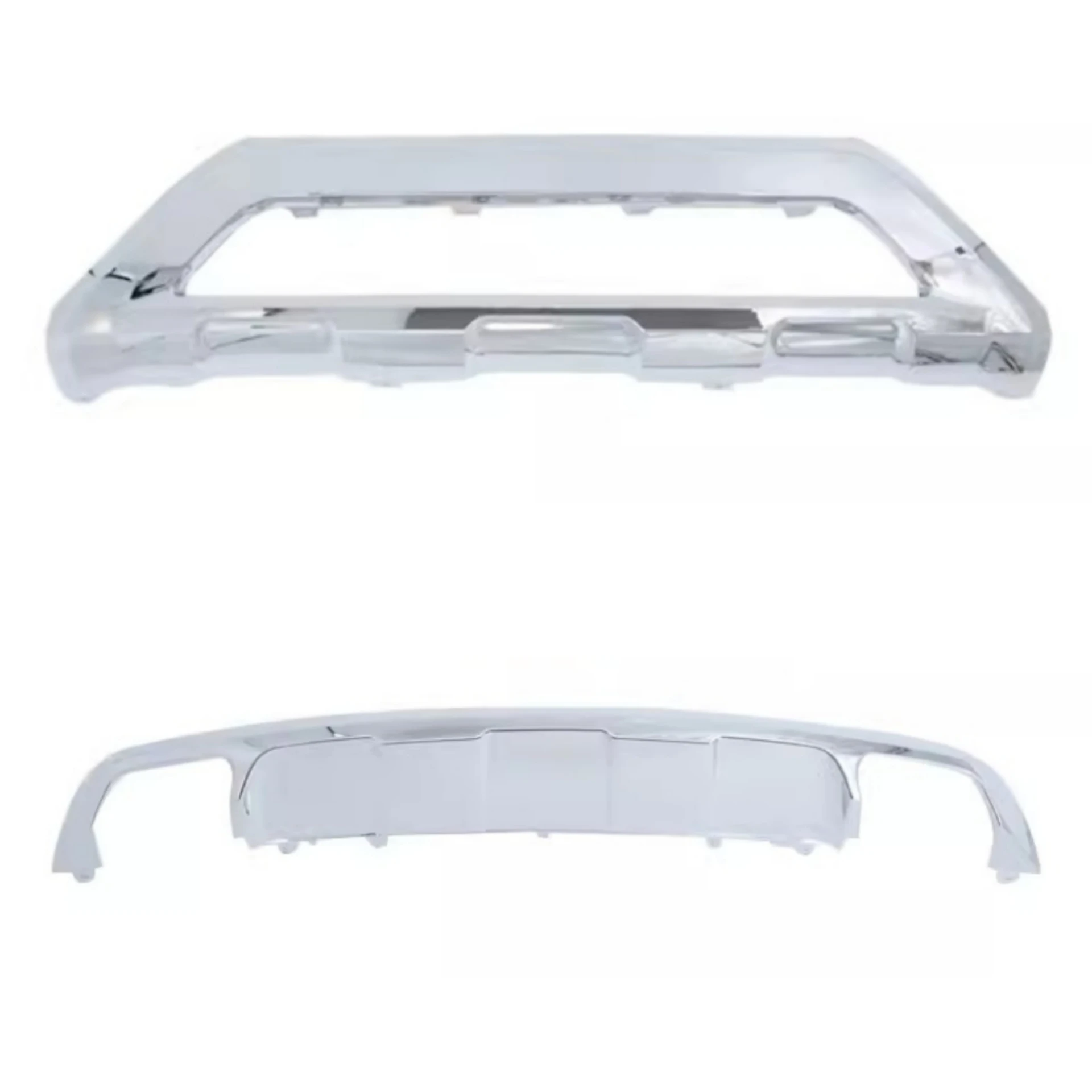 Chrome Front Rear Bumper Trim for Mercedes-Benz W204 GLK260 GLK300 2015 Modified Bright Strip Body Kit Car Accessories